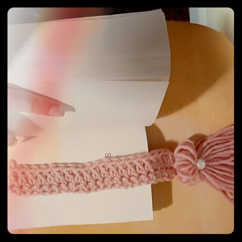 Crocheted Tasseled Bookmark !